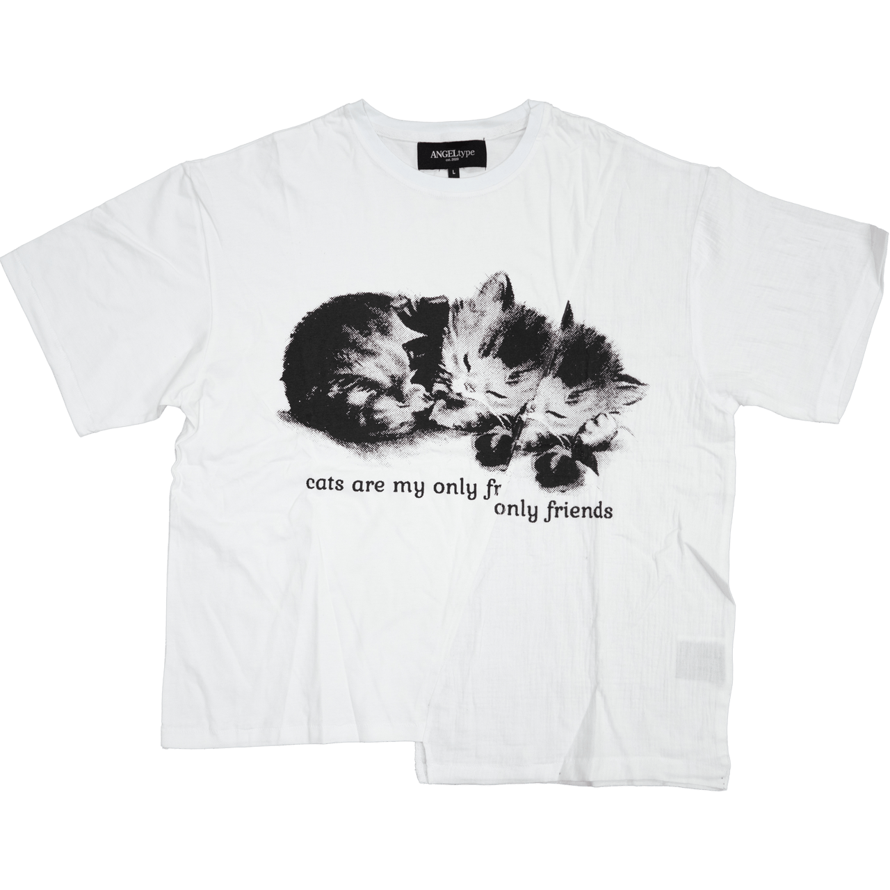 CATS SPLIT TEE - angeltype