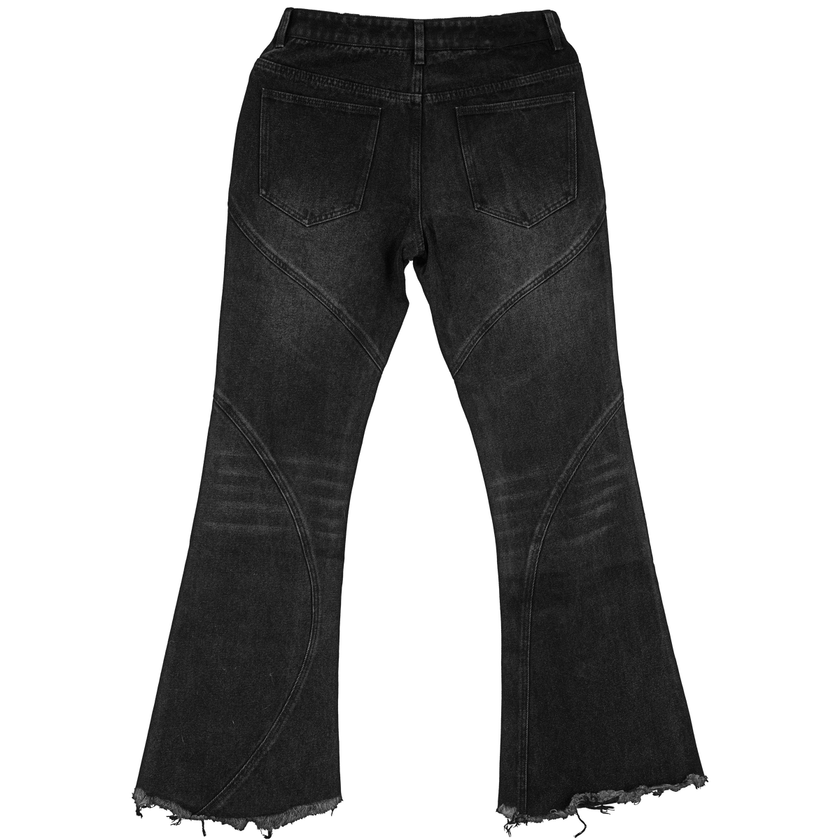 PANELED FLARE JEANS