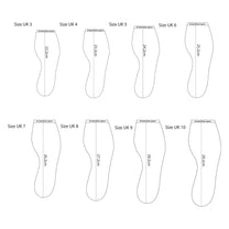 ANGELtype 2D Sandals sizing chart – UK Sizing Guide Collapsible Horsehide Sandals