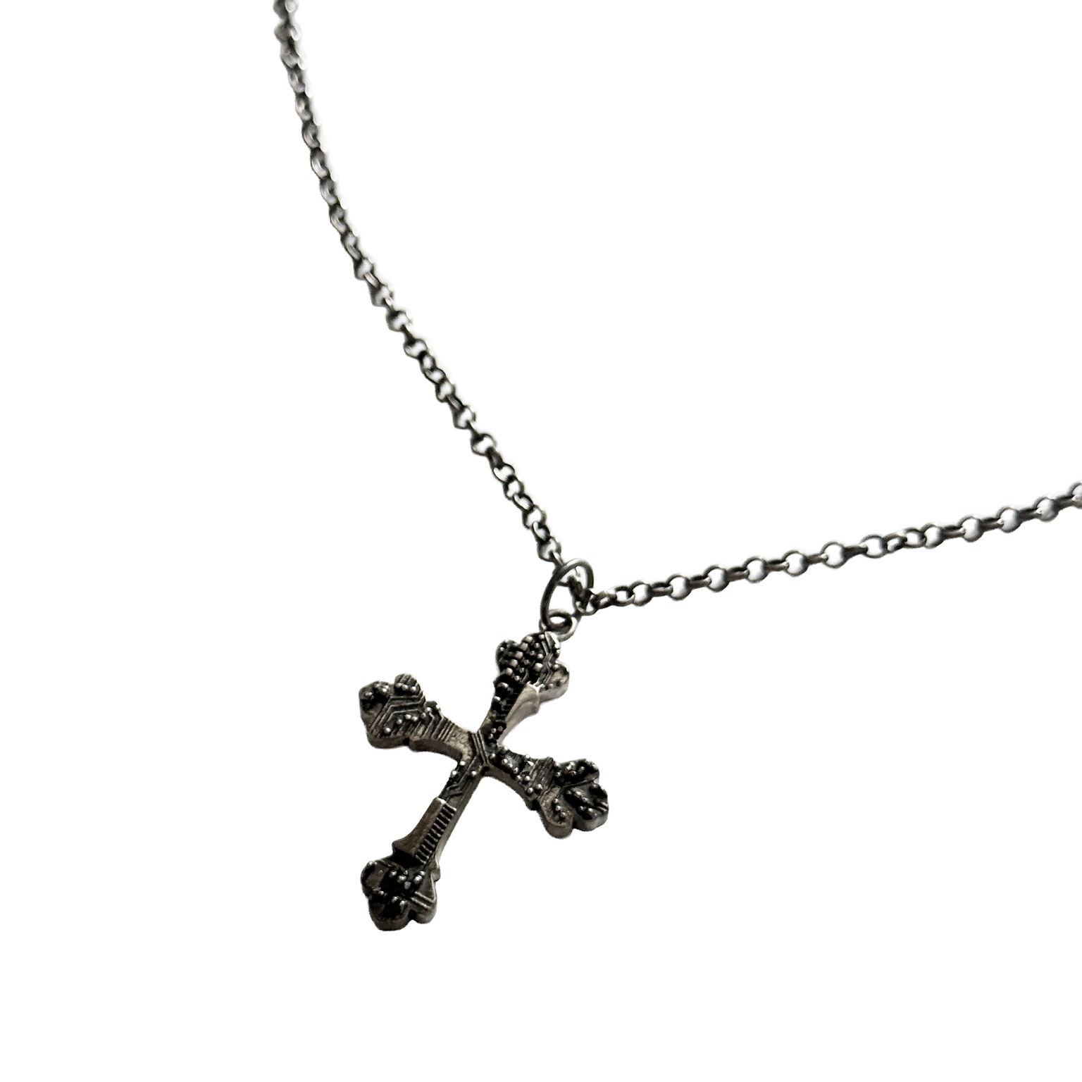 Circuitry Cross Necklace – Sample