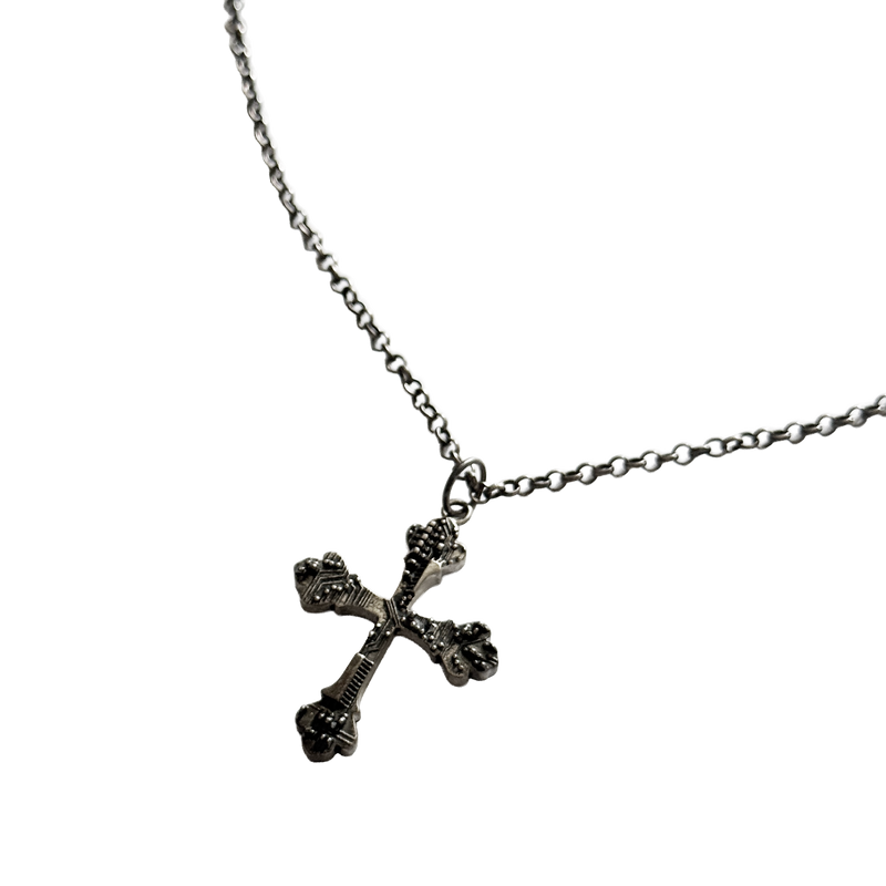 Circuitry Cross Necklace – Sample