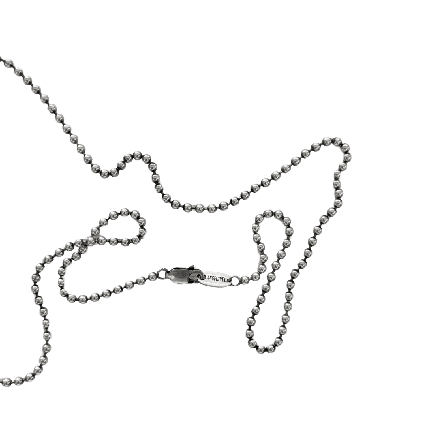 ANGELtype 2.5 Ball Chain detail – Oxidized Sterling Silver 2.5mm Ball Chain