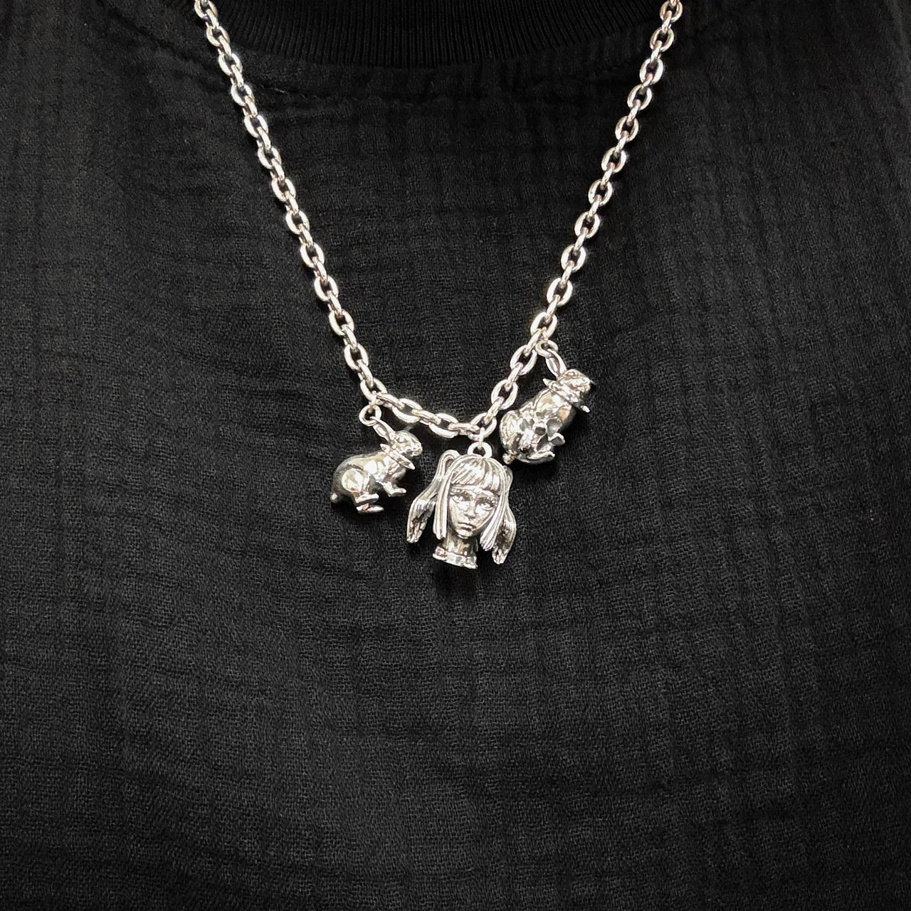 .925 BL00DINA CHARMS NECKLACE - angeltype