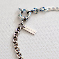 ANGELtype Boro Bracelet detail – Spring Ring Closure and Mixed Chain Sterling Silver