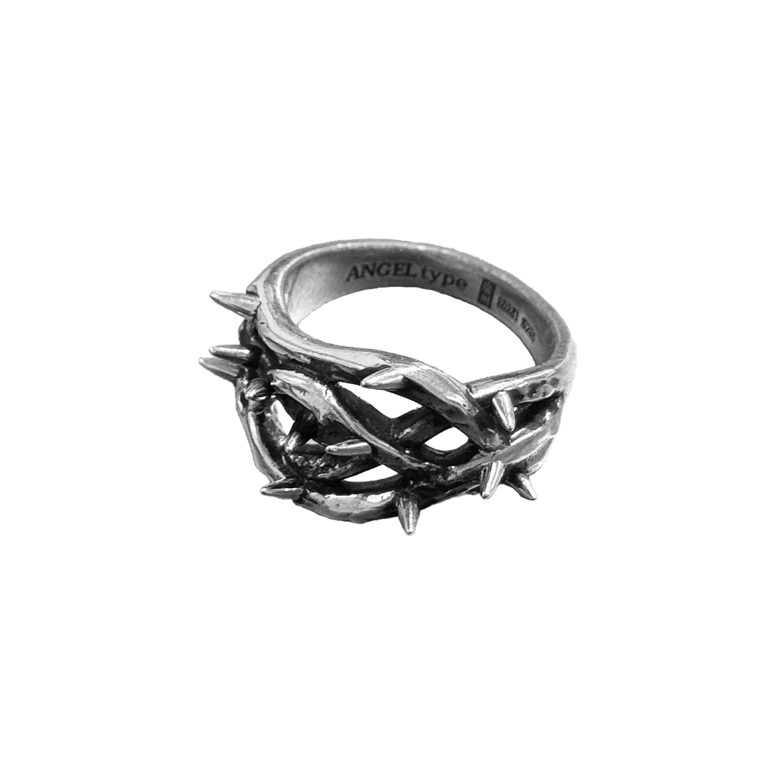 ANGELtype Bramble Ring – .925 Sterling Silver Vine of Thorns Ring
