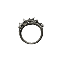 Side view of ANGELtype Bramble Ring – Oxidized Sterling Silver Thorn Detail