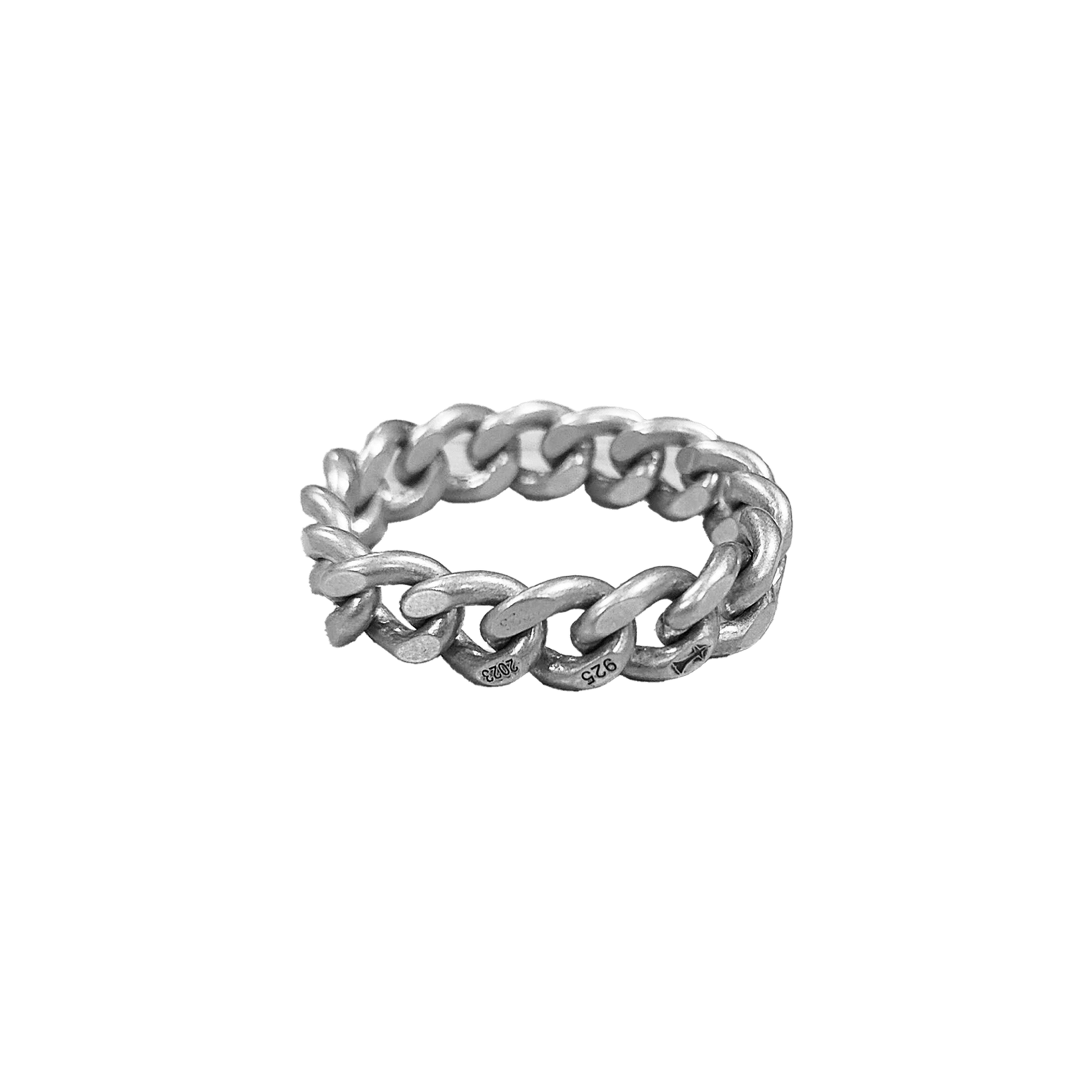ANGELtype Chainlink Ring – .925 Sterling Silver Collapsible Curb Chain Ring