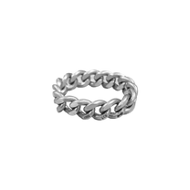 ANGELtype Chainlink Ring – .925 Sterling Silver Collapsible Curb Chain Ring