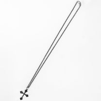 ANGELtype Circuitry Cross Necklace full – Sterling Silver Rolo Chain Cross Necklace