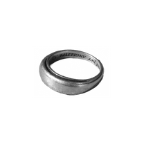 ANGELtype Crescent Ring oxidized – .925 Sterling Silver Double Band Ring