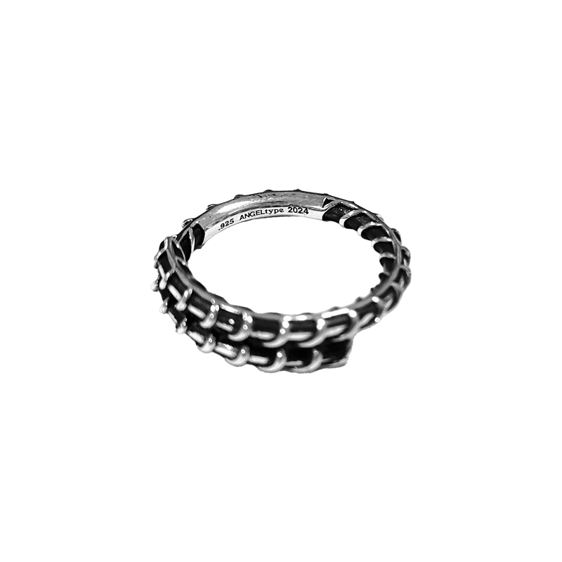 ANGELtype Rebar Ring – .925 Sterling Silver Construction Inspired Ring