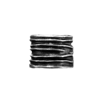 ANGELtype Stacked Ring top view – Solid Sterling Silver Wide Band Ring