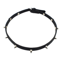 .925 STUDDED LEATHER BRACELET - angeltype