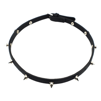 .925 STUDDED LEATHER BRACELET - angeltype