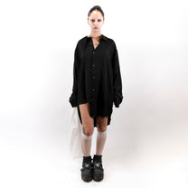 不对称纽扣上衣