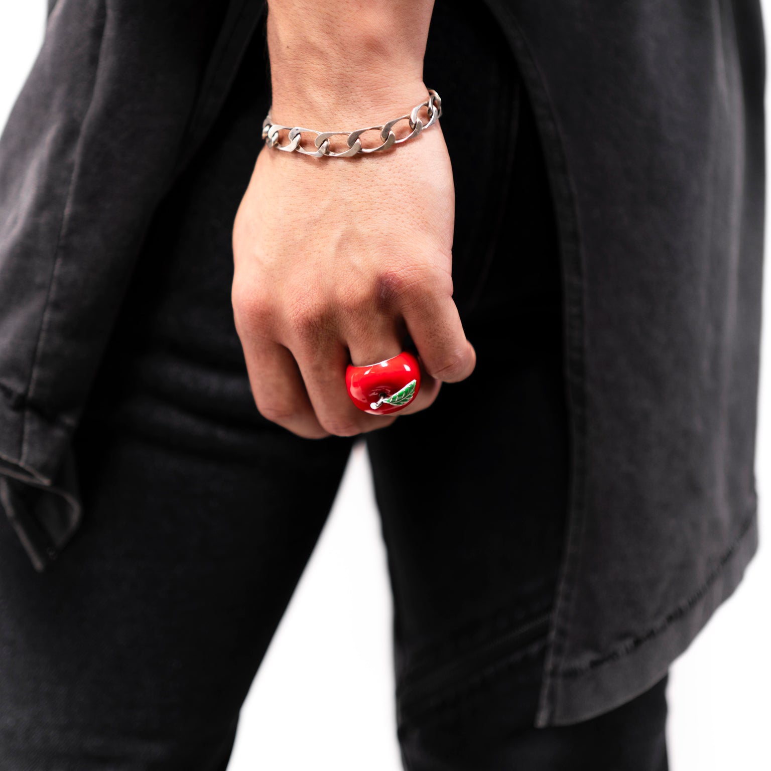 ANGELtype Malus Ring styled – Red Enamel Apple Ring ANGELtype LA