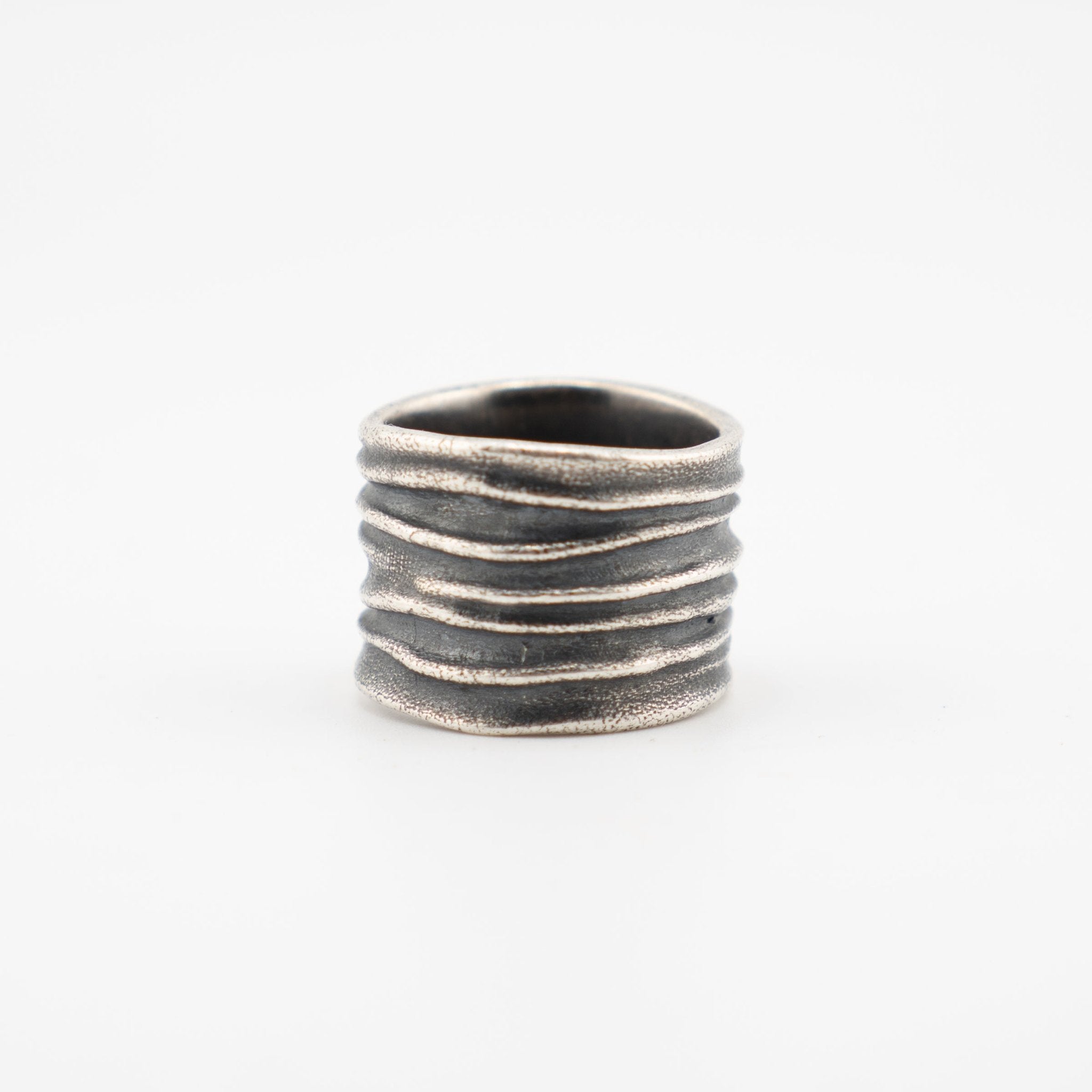 (A) .925 AGED LEATHER RING - angeltype