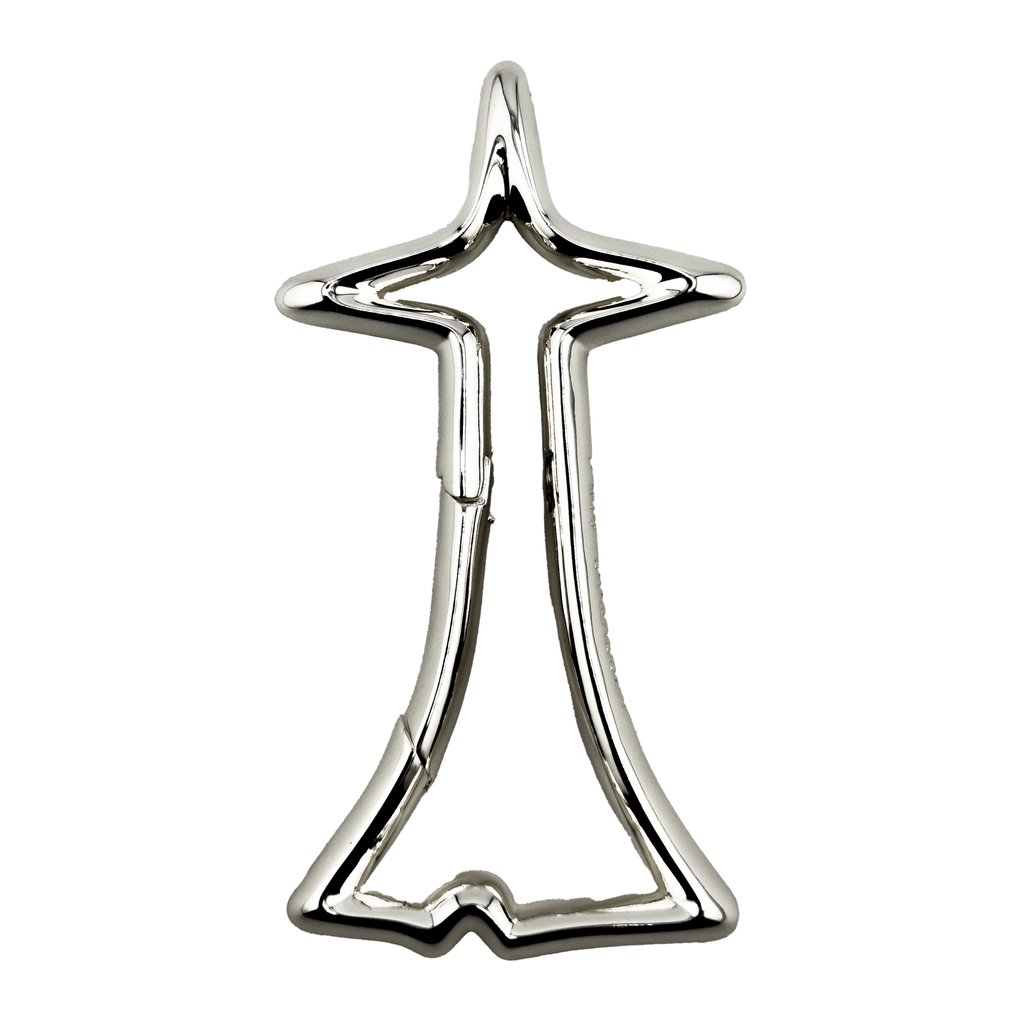 (A) .925-PLATED BRASS CARABINER - angeltype
