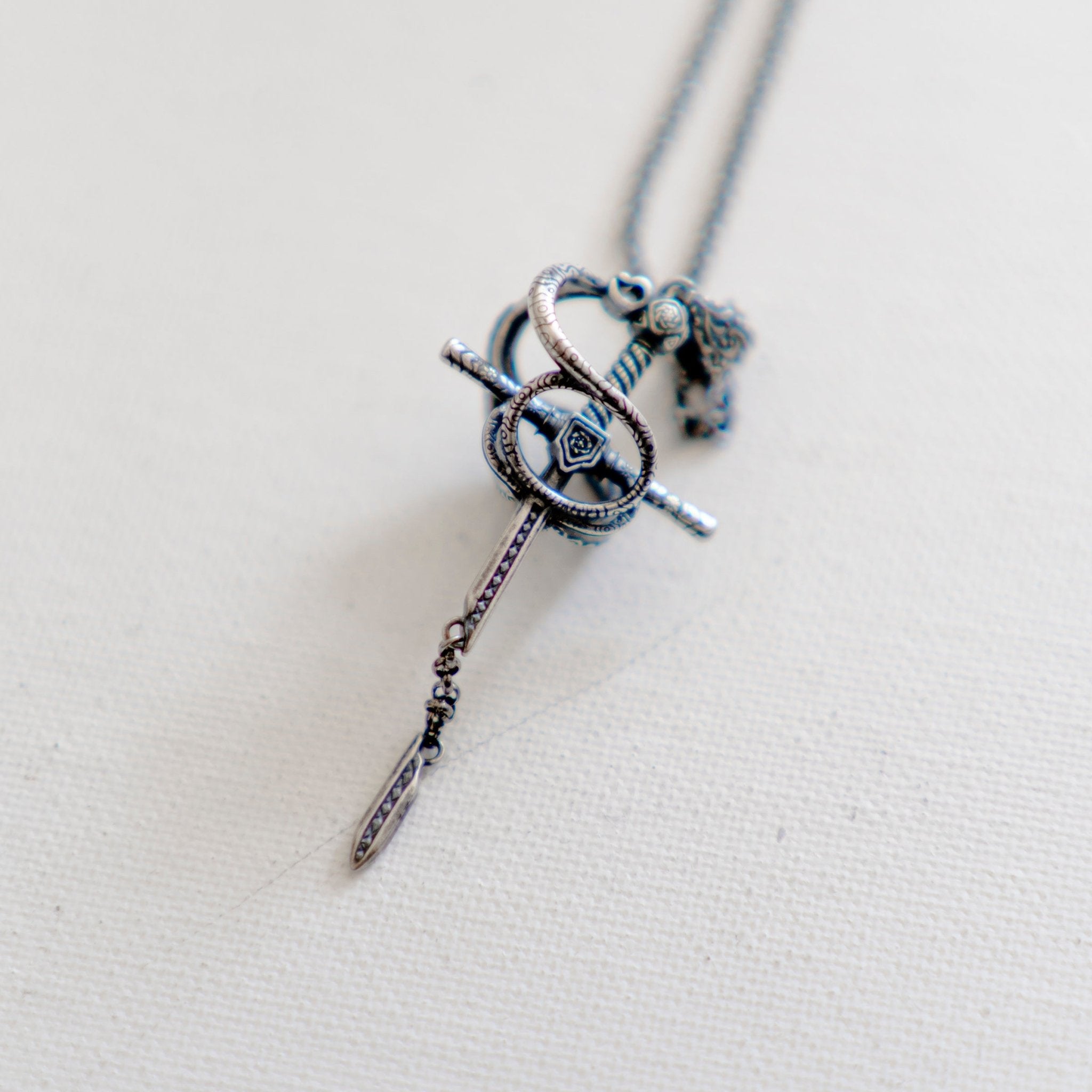 (A) .925 RAPIER NECKLACE - angeltype