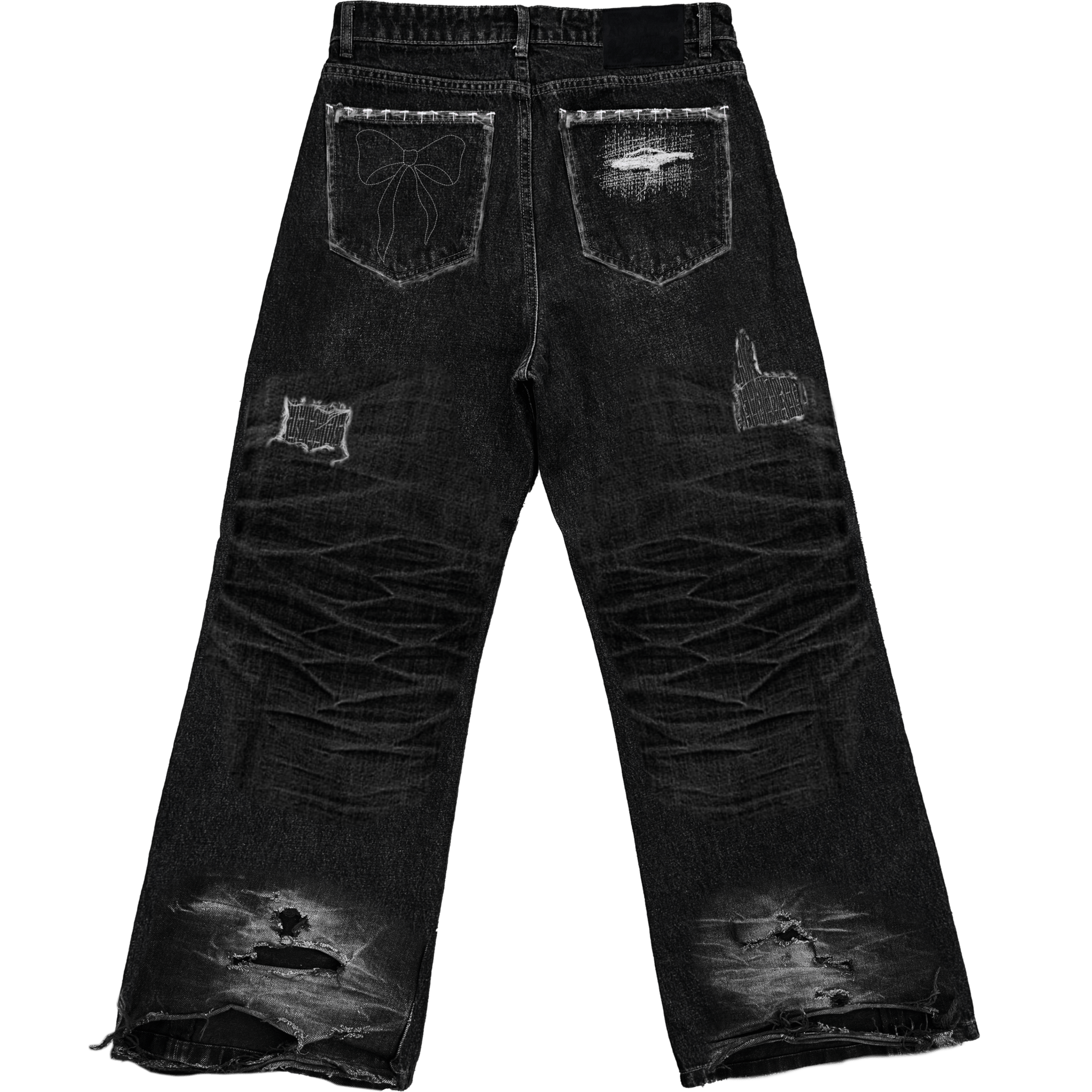 (A) BORO BAGGY JEANS - angeltype