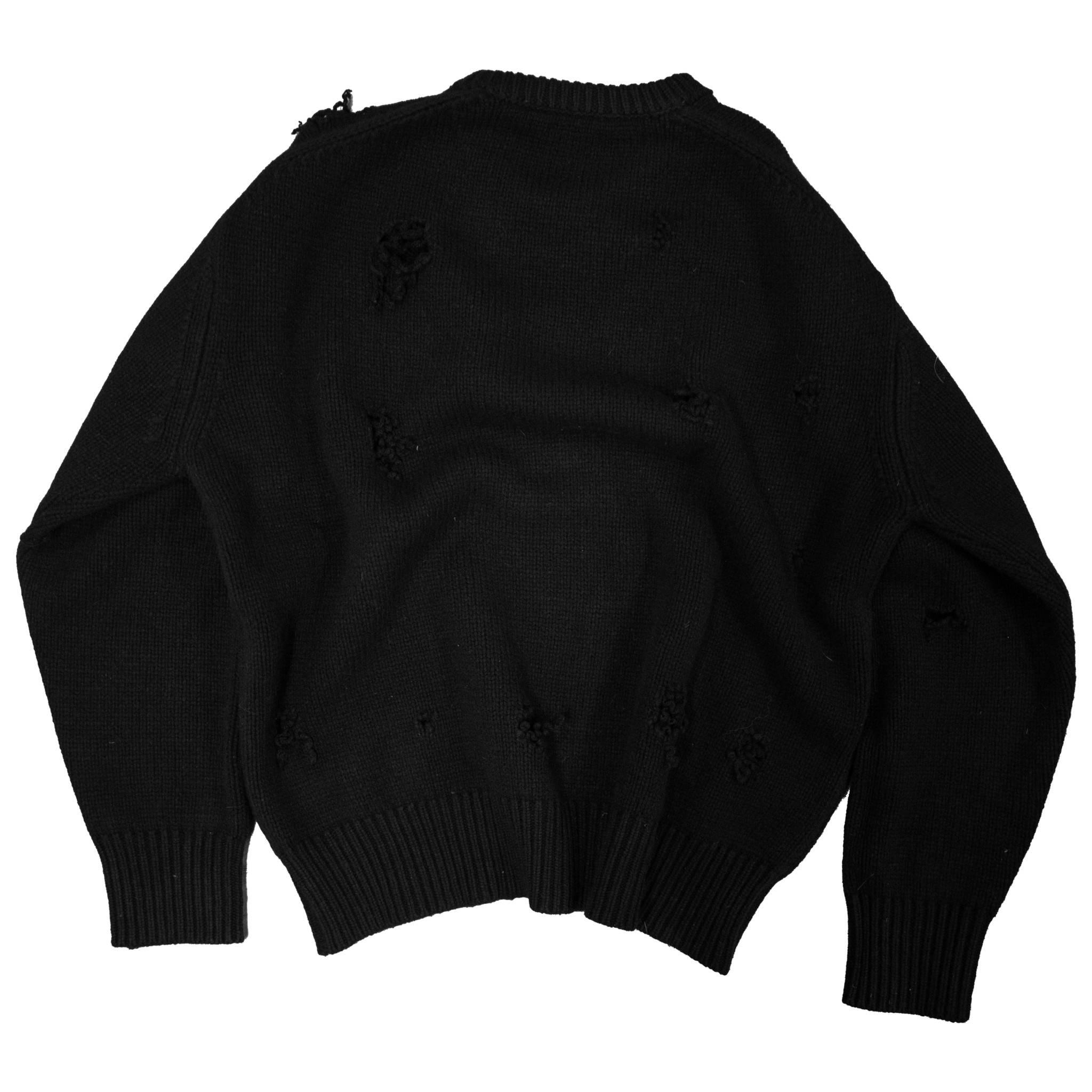 (A) DISTRESSED WOOL SWEATER - angeltype