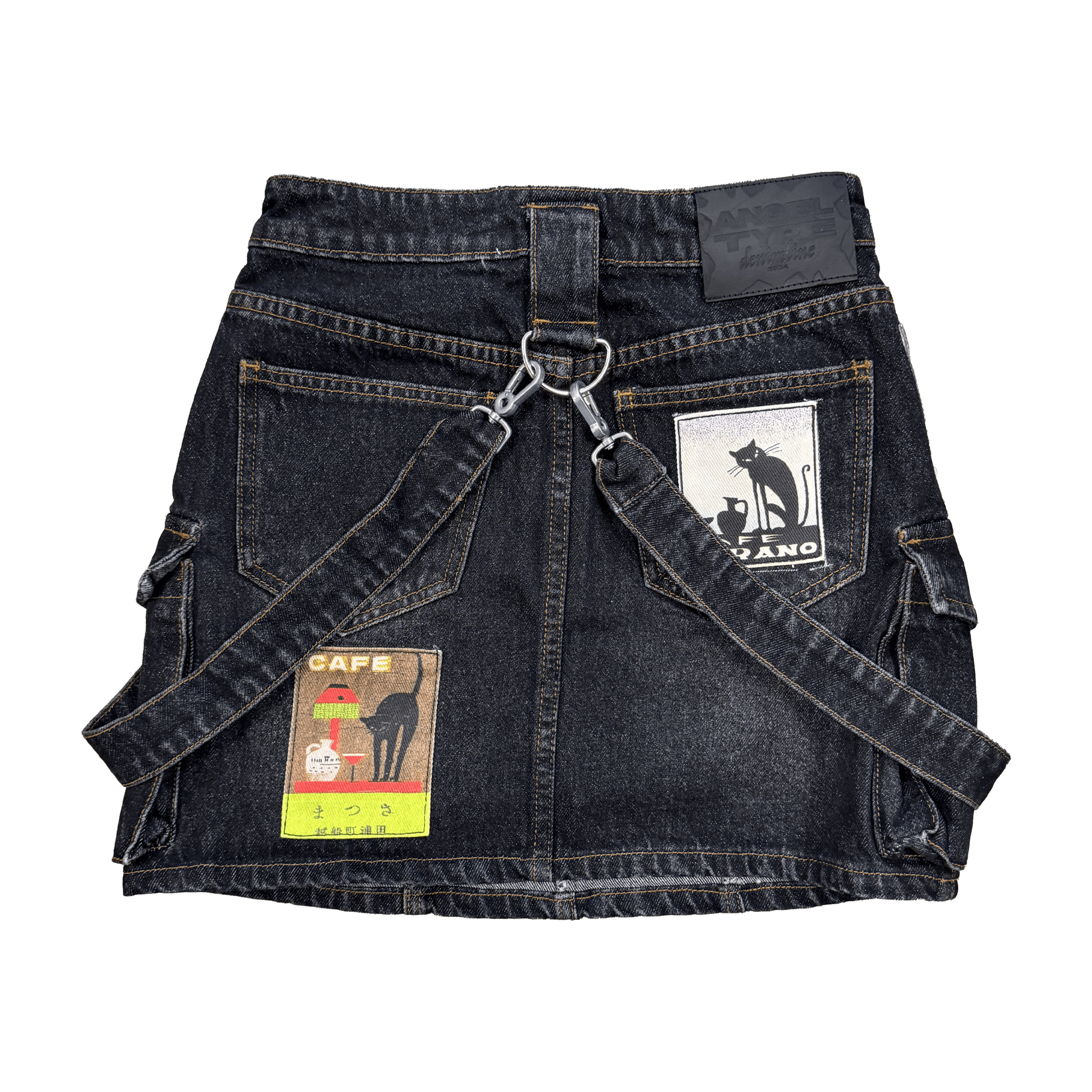 (A) PATCHES SKIRT - angeltype