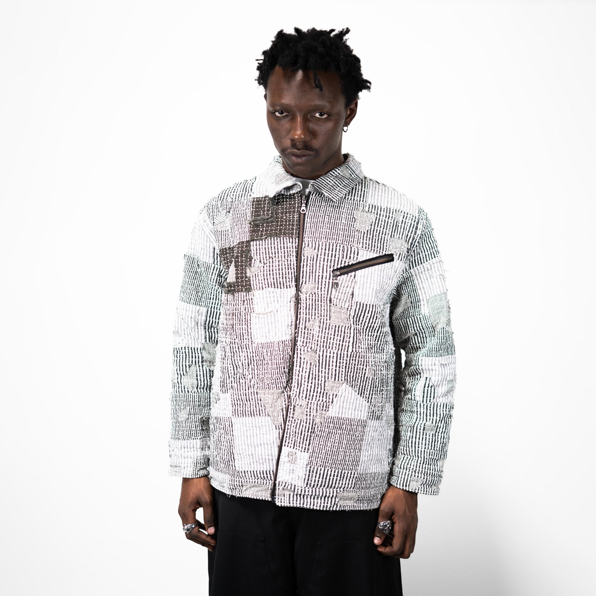 (A) PATCHWORK BLOUSON - angeltype