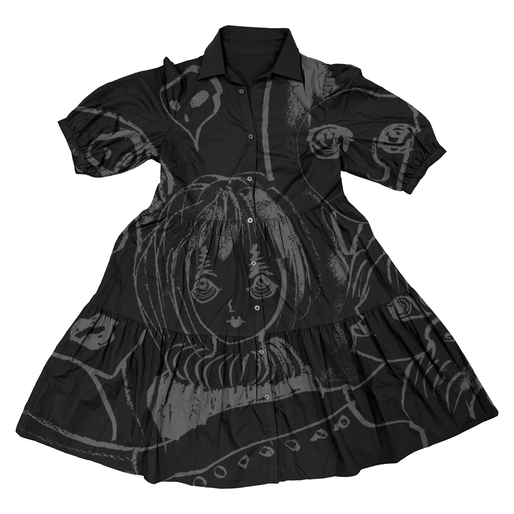 (A) PLEATED CLOWNGIRL DRESS - angeltype