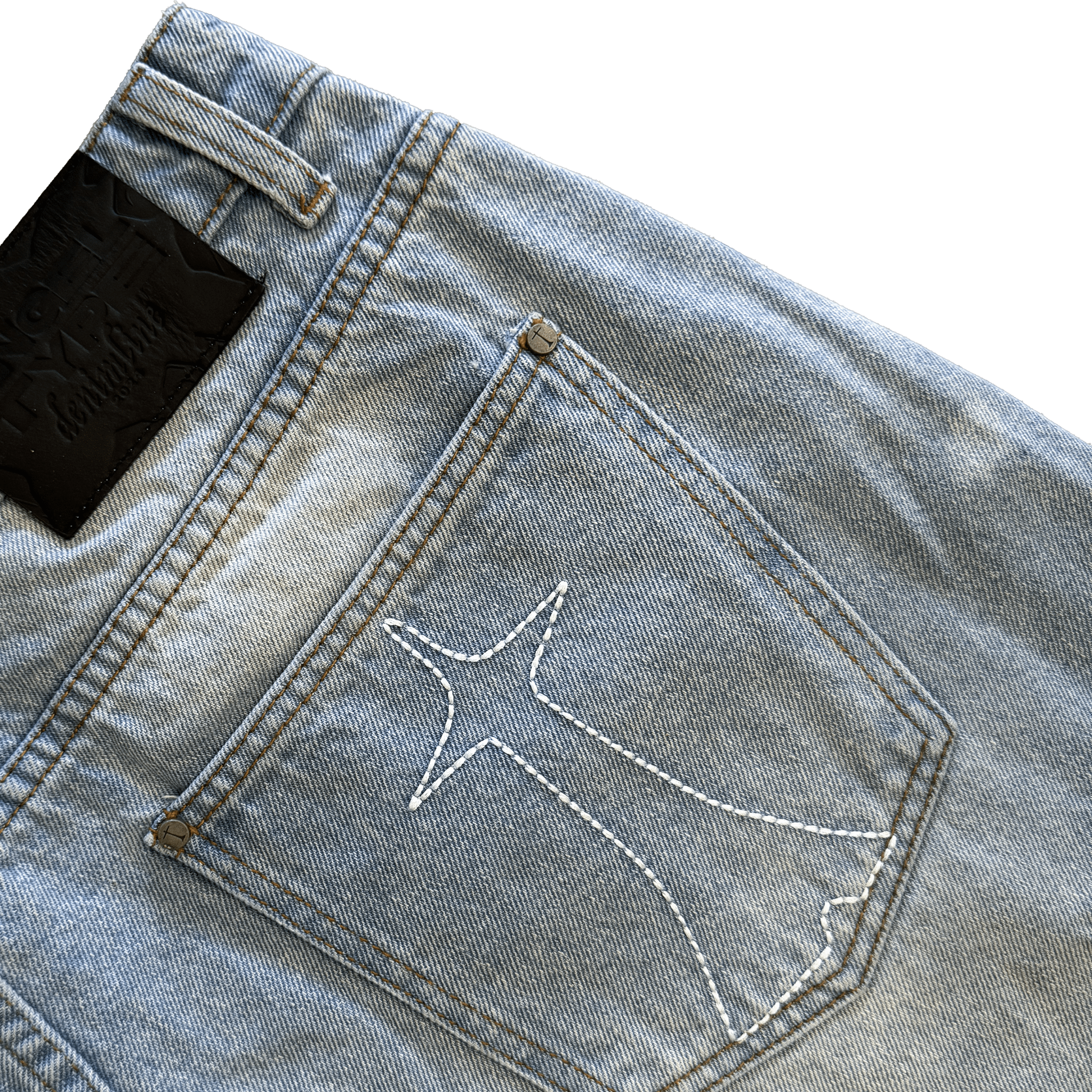 STITCHED BAGGY JEANS