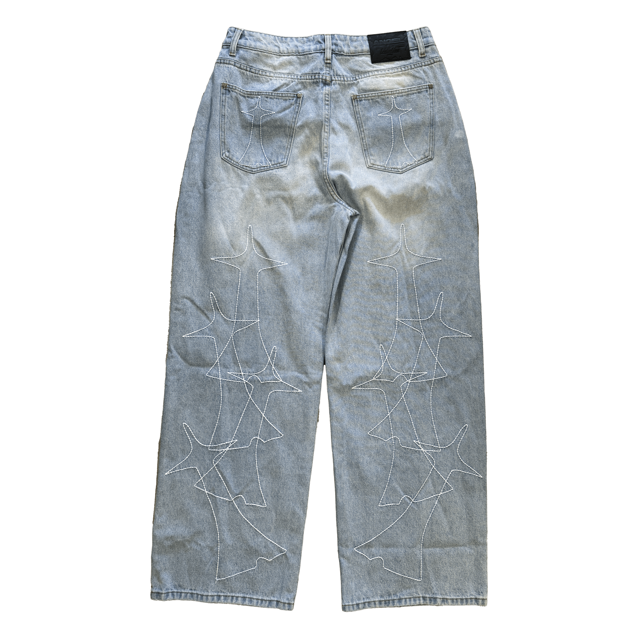 STITCHED BAGGY JEANS