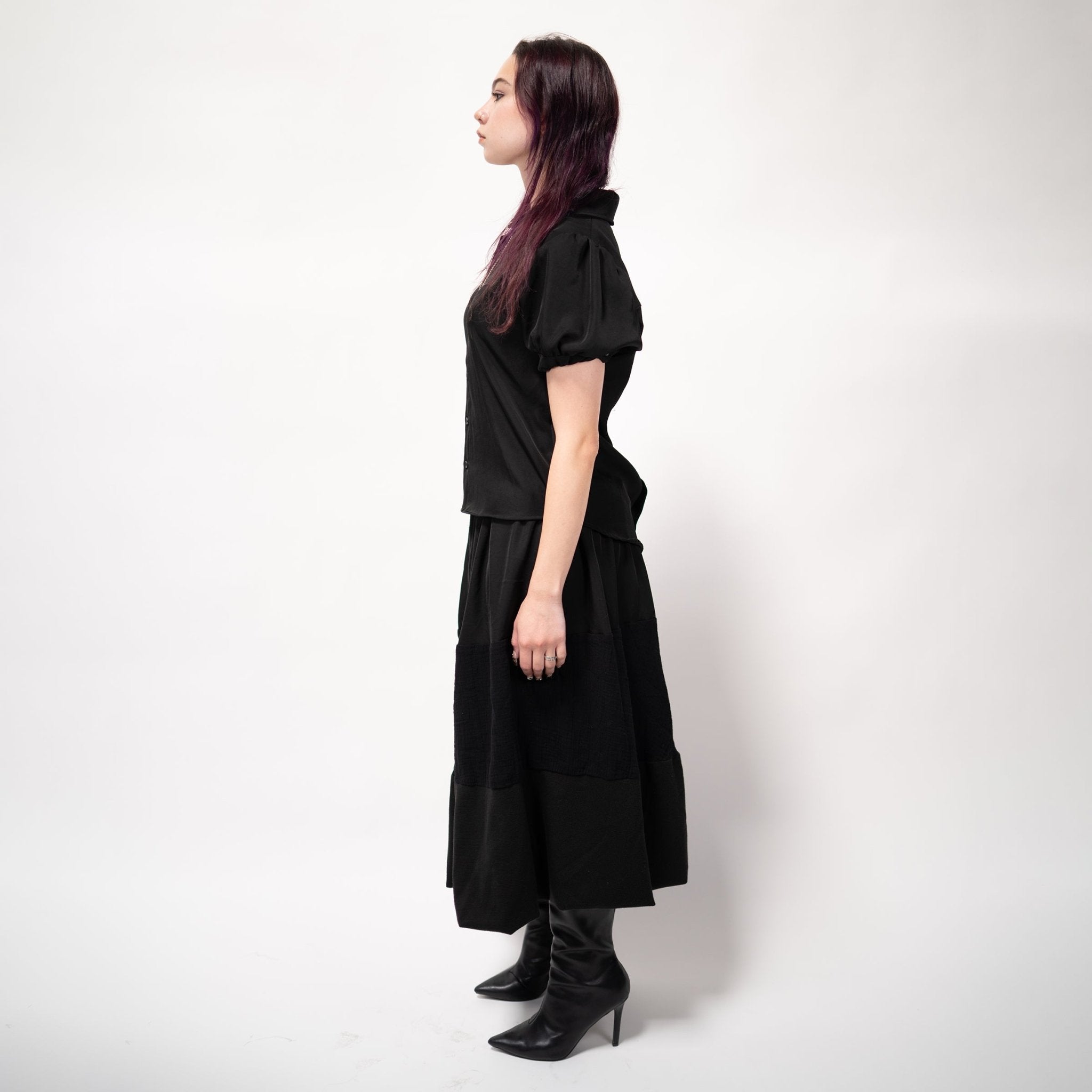 (A) TIERED BUBBLE SKIRT - angeltype