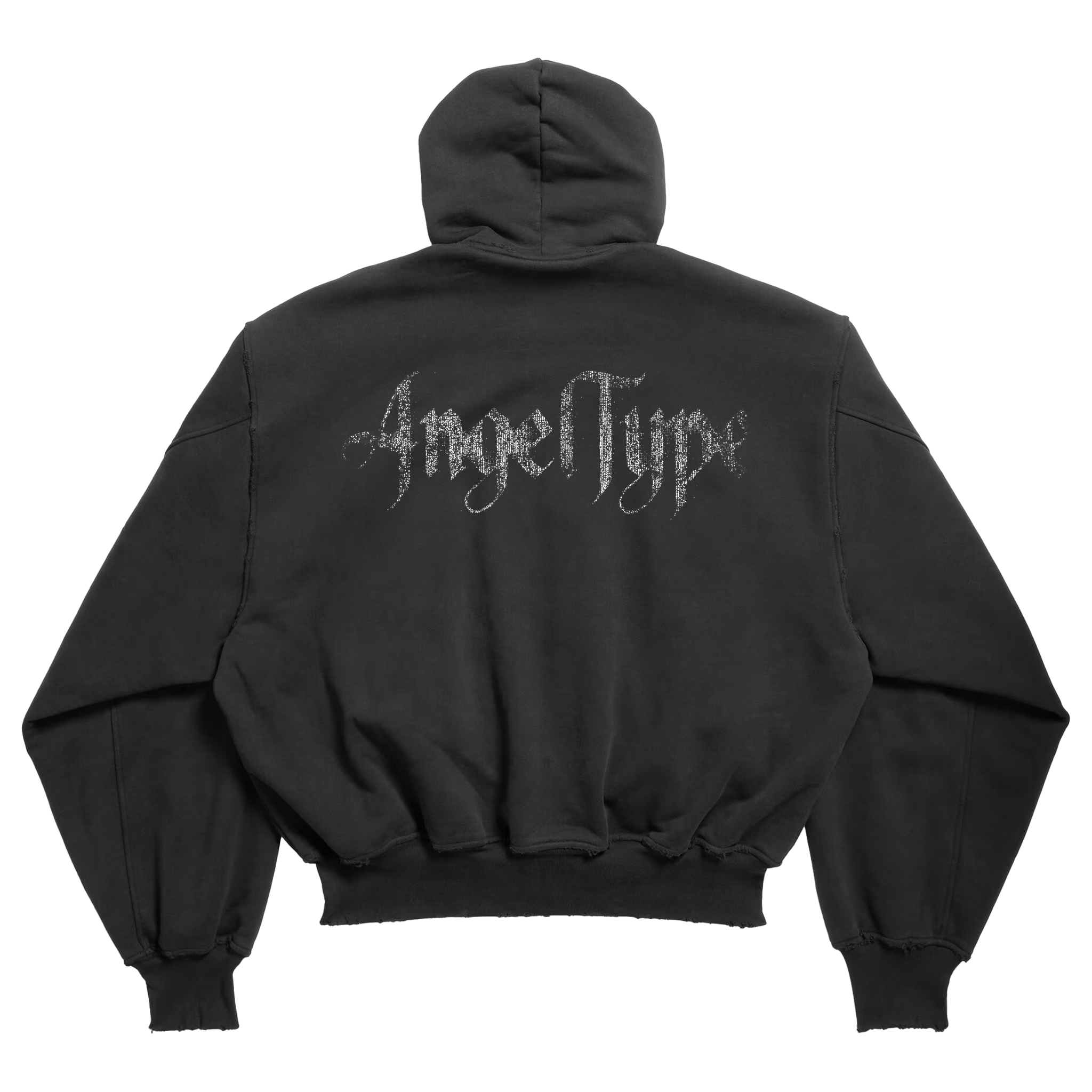 (A) ZIP UP CROPPED HOODIE - angeltype