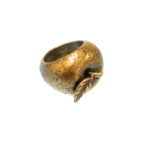 ANGELtype Malus Ring brass underside – Raw Brass Heavyweight Ring ANGELtype