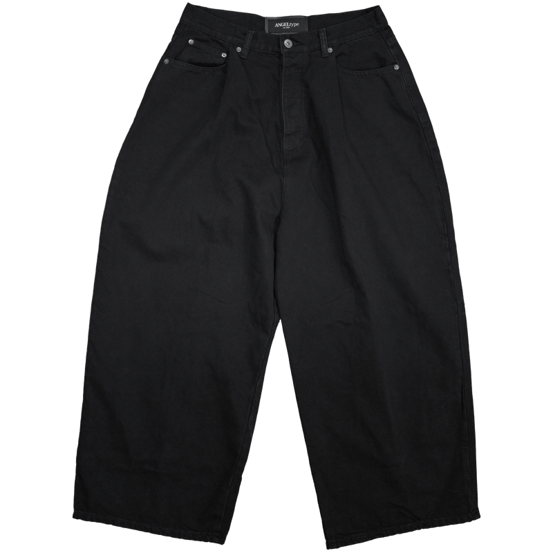 BAGGY PLEATED JEANS - angeltype