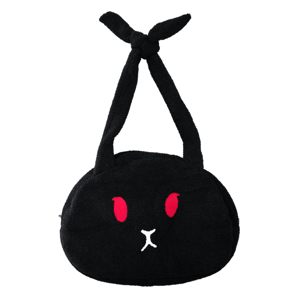 ANGELtype Benny Tsuno Bag black – Large Bunny Face Shoulder Bag with Ear Straps