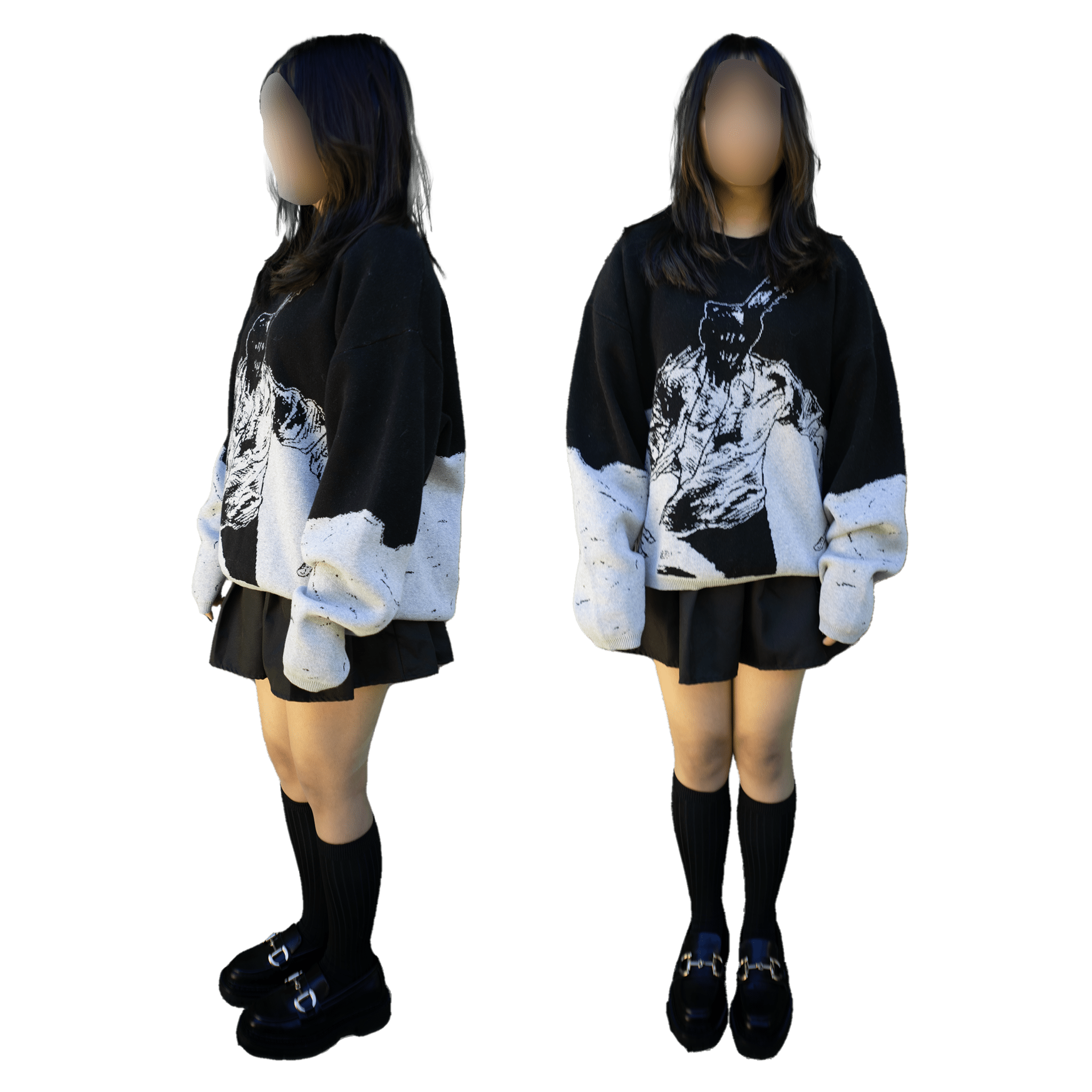 CHAINSAW KNITTED PULLOVER - angeltype