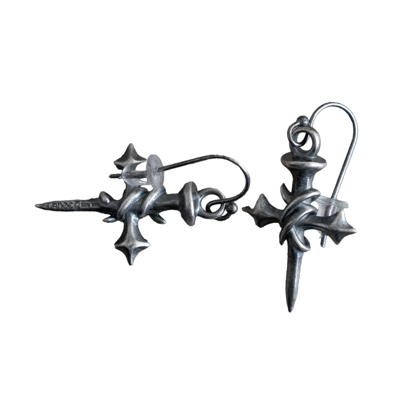 [LANGE] CHAOS CROSS EARRINGS