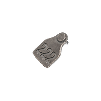 ANGELtype Object Earring angled – Distressed Sterling Silver Sculptural Earring
