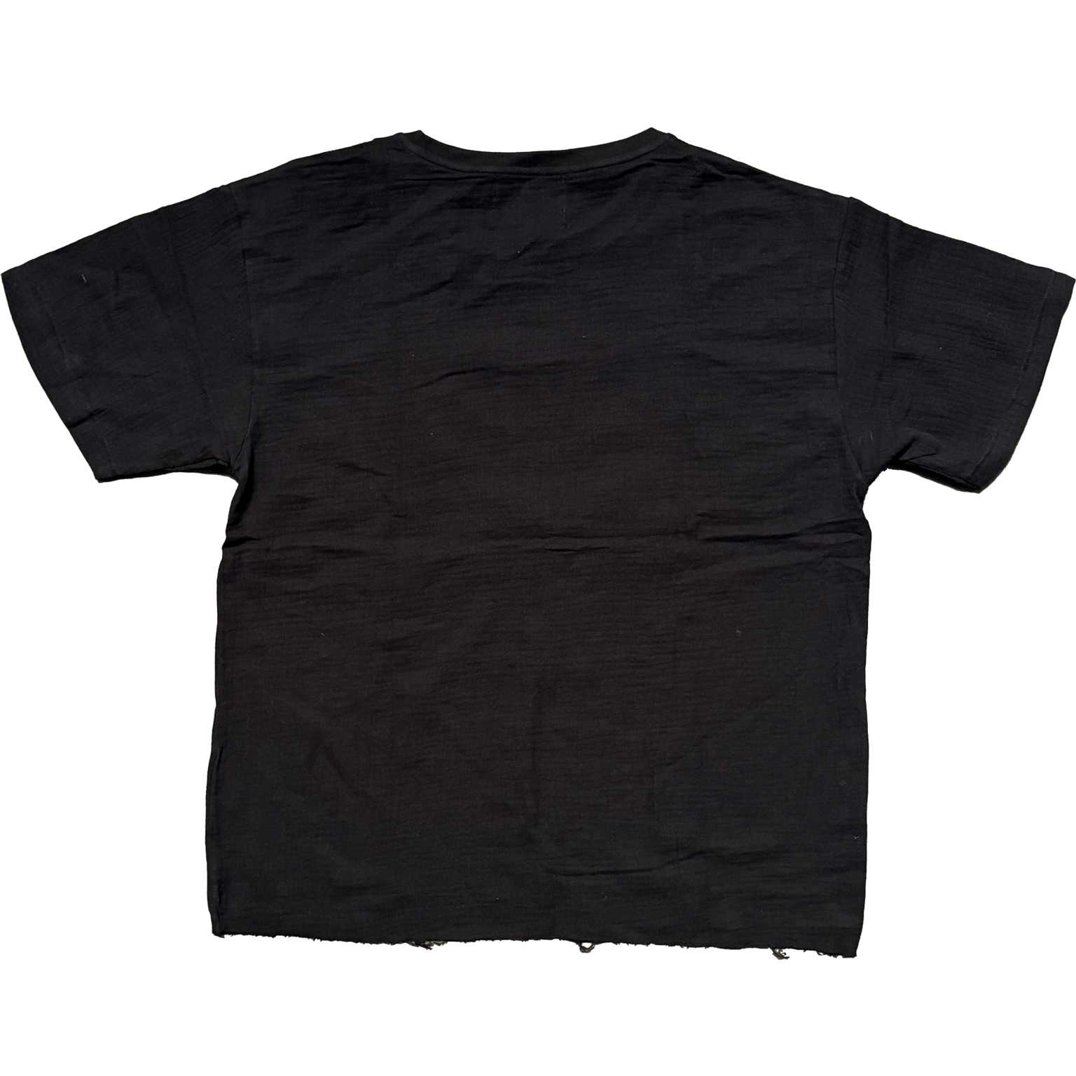 ANGELtype Holland Lop Tee 2.0 back – 100% Cotton Muslin Raw Hem Lightweight Tee