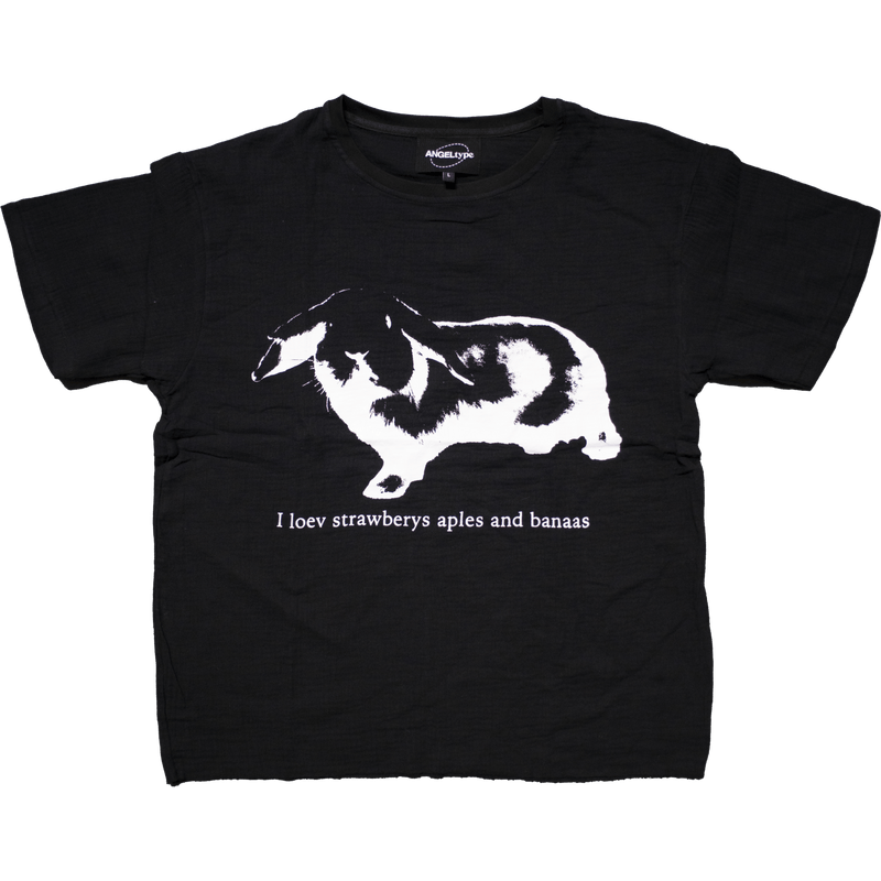 ANGELtype Holland Lop Tee 2.0 – Silkscreen Photo T-Shirt Benny the Rabbit
