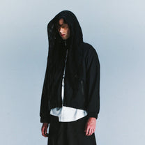 ANGELtype Layered Jacket 2.0 quarter view – Avant Garde Outerwear LA