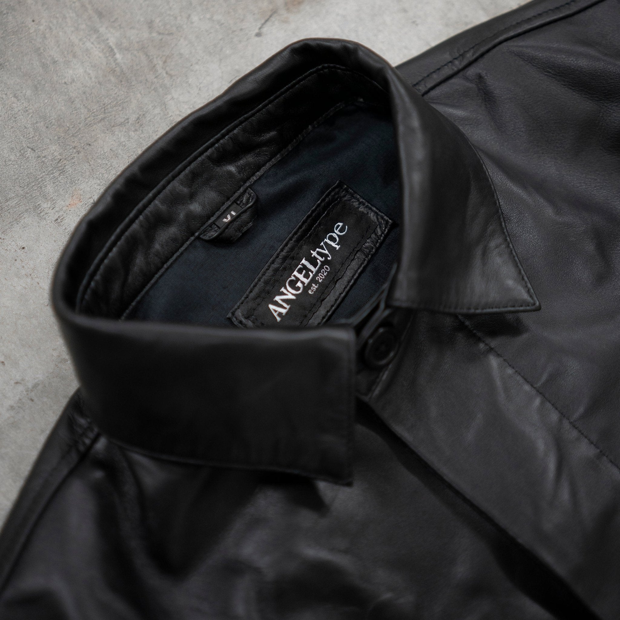 PANELED SHEEPSKIN LEATHER JACKET — angeltype
