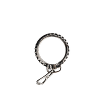 ANGELtype Zipper Ring top – Oxidized Sterling Silver Zipper Band Ring