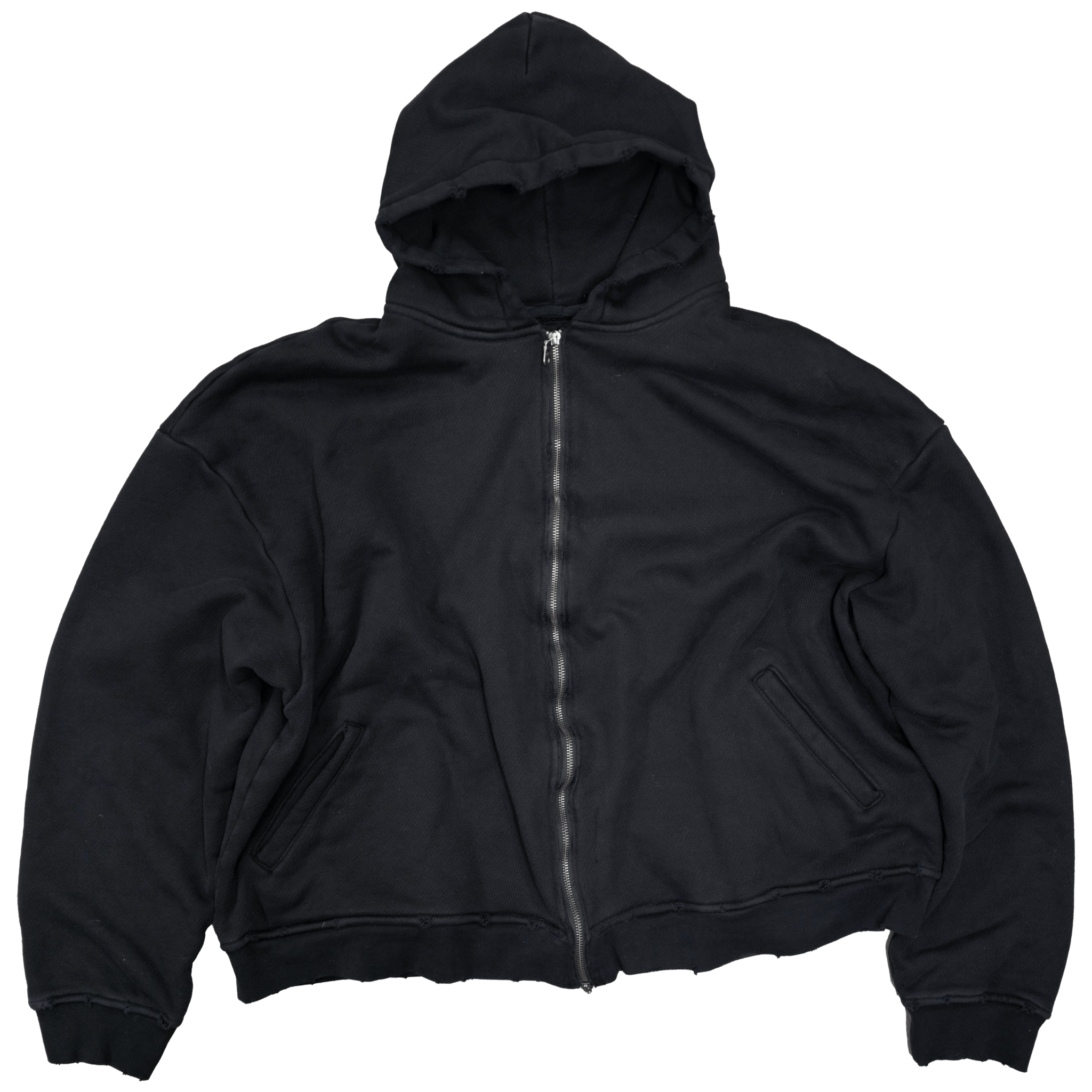 RIPPLED ZIPPER HOODIE - angeltype