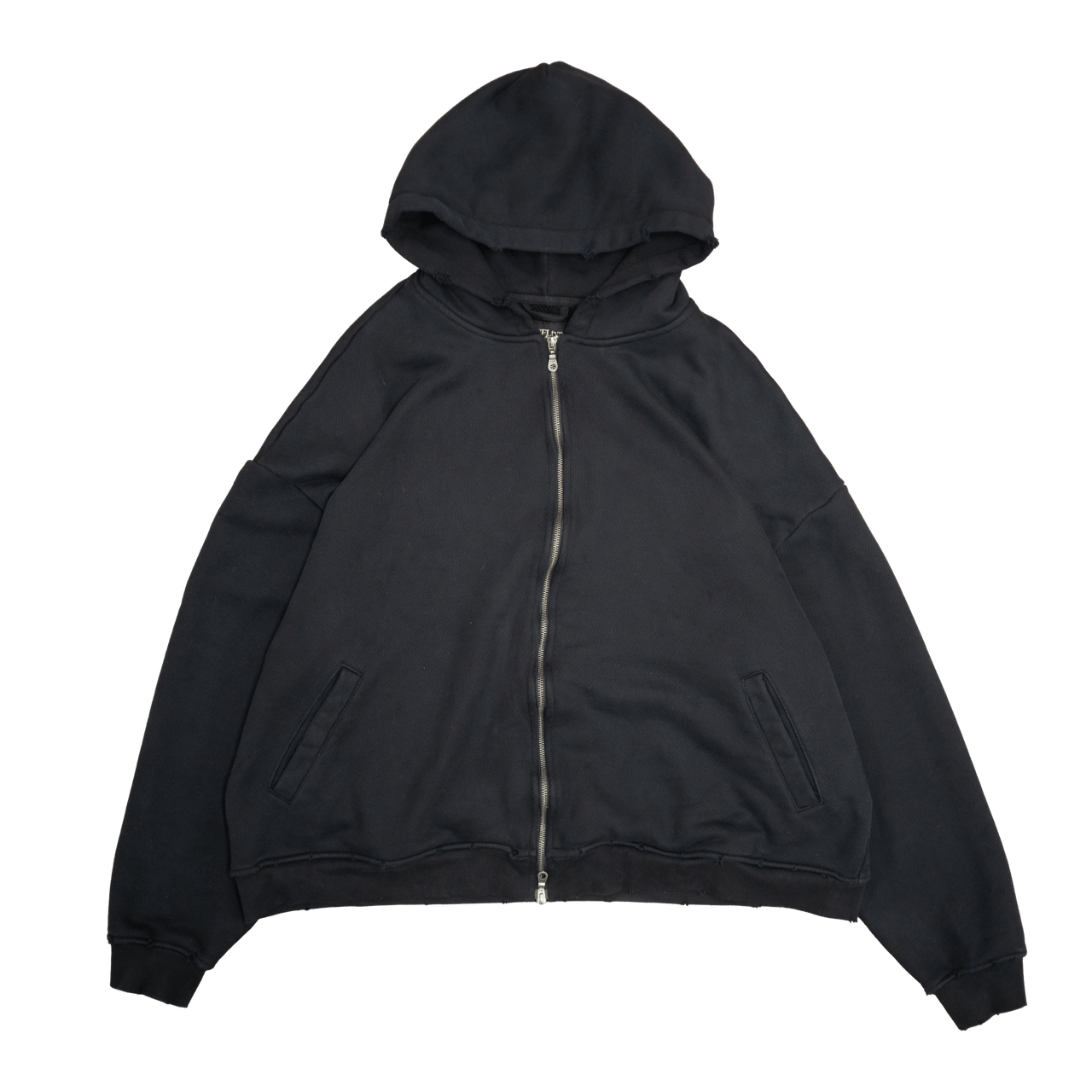 RIPPLED ZIPPER HOODIE - angeltype