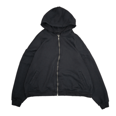 RIPPLED ZIPPER HOODIE - angeltype