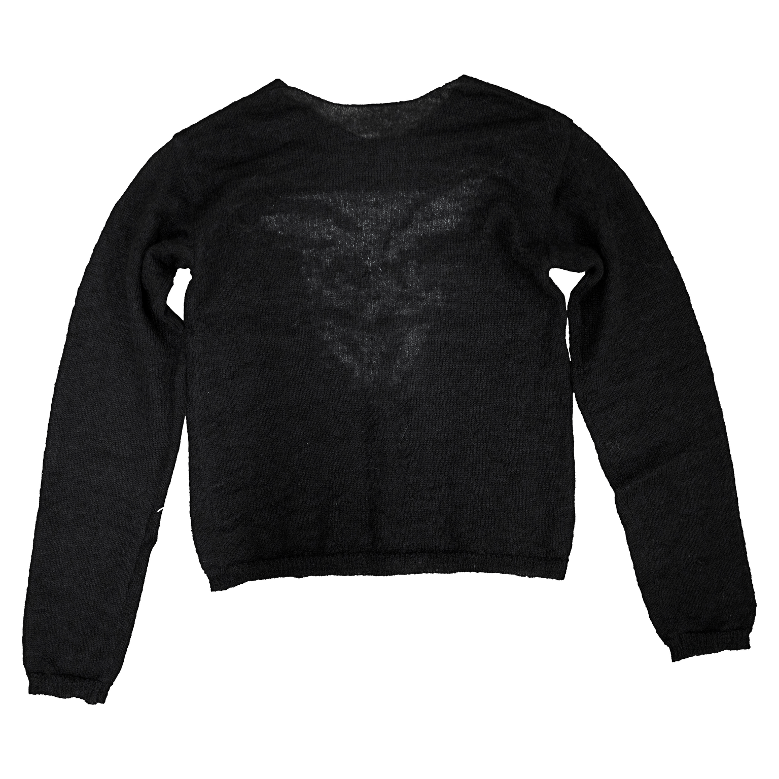 ANGELtype Rabbit Mohair Knit back – Lightweight Mohair Merino Wool Blend Sweater