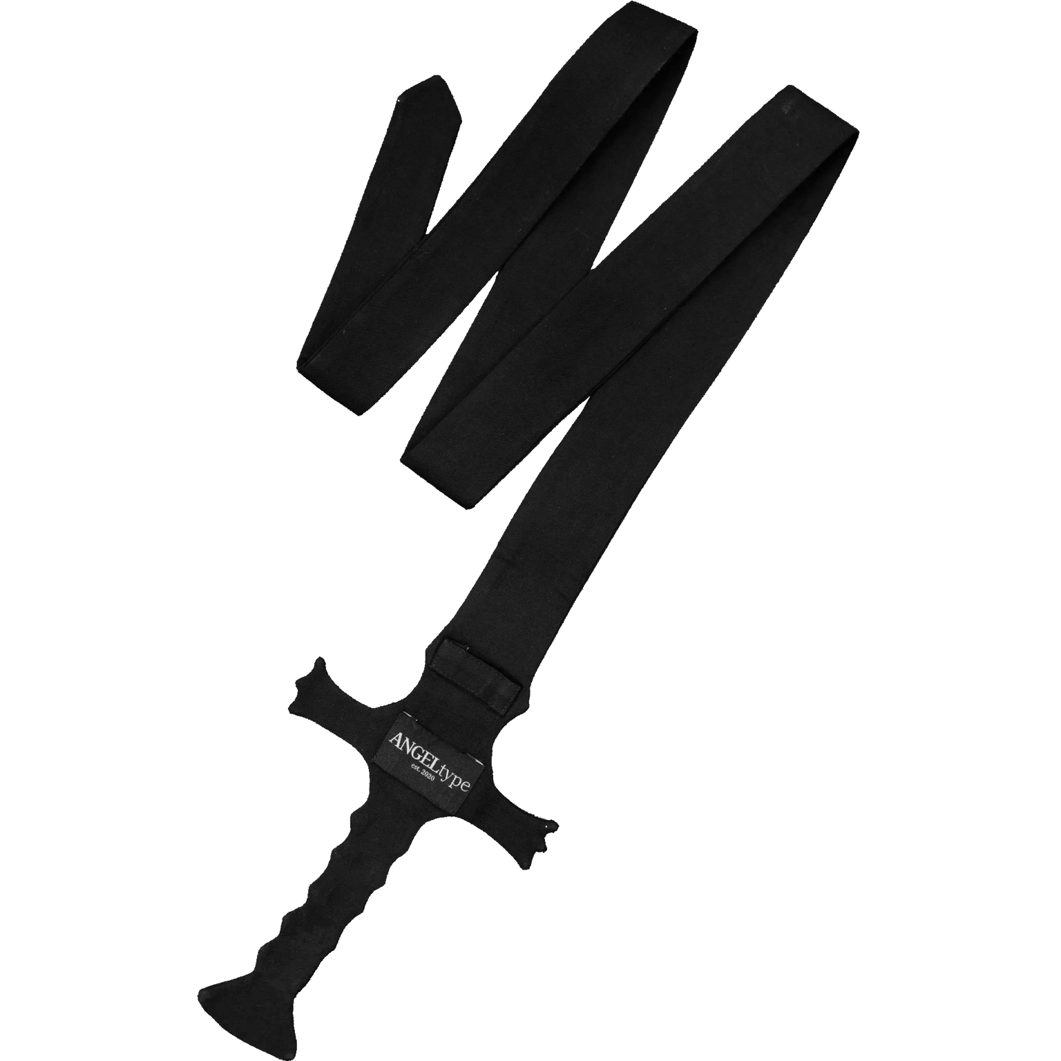 ANGELtype Sword Necktie – 100% Wool Woven Tie with Sword Hilt Motif